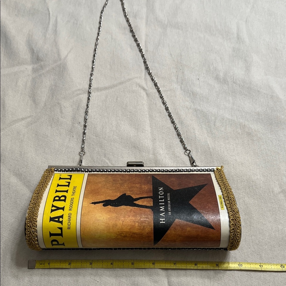 Source Unknown  Shoulder Bag with original cast playbill from Hamilton.